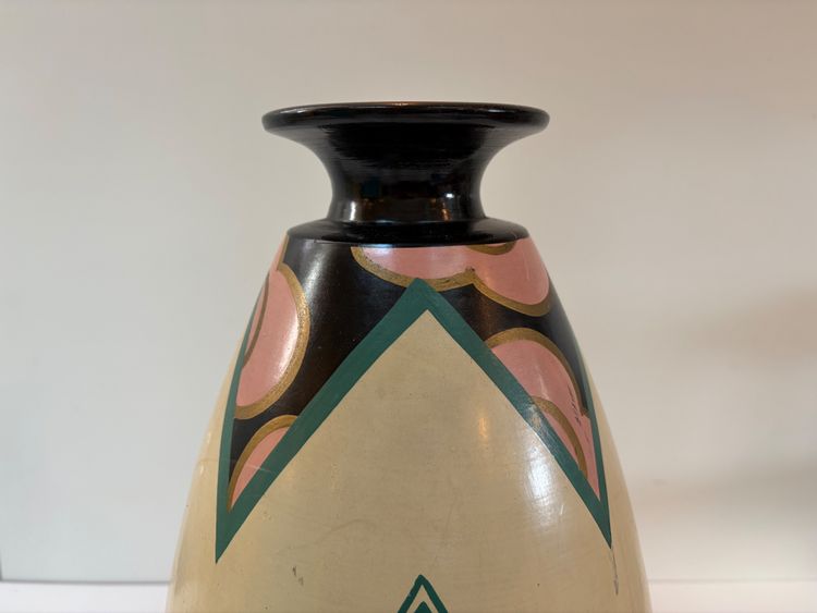ART DECO KERAMIKVASE VON LOUIS GIRAUD IN VALLAURIS, UM 1940.