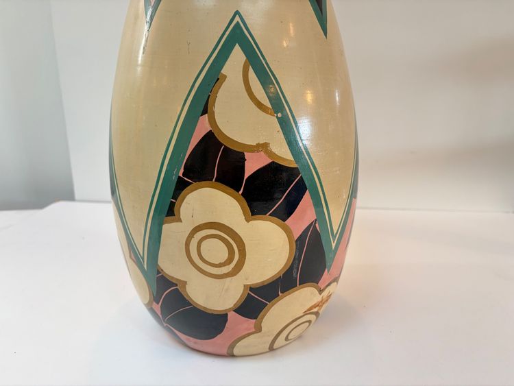 ART DECO KERAMIKVASE VON LOUIS GIRAUD IN VALLAURIS, UM 1940.