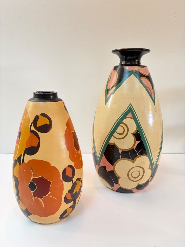ART DECO KERAMIKVASE VON LOUIS GIRAUD IN VALLAURIS, UM 1940.