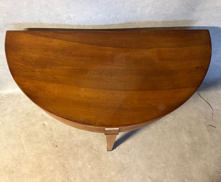 Table demi-lune en noyer