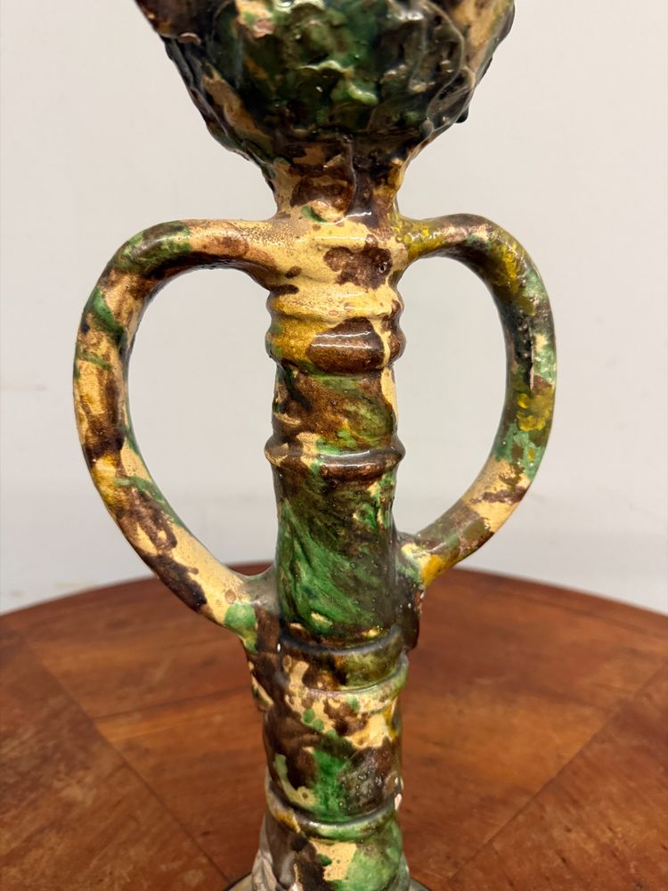 Antike kalabrische Keramik-Skulptur Seminara 1950, 50x30cm