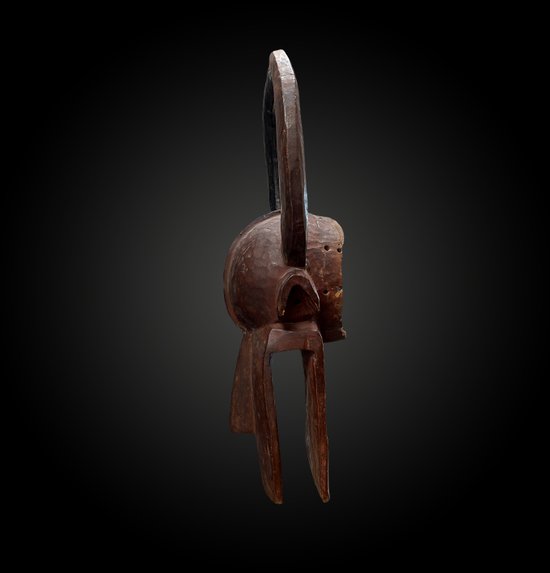 Große BUFFALO MASKE Nam Gbalang Culture Chamba, Nigeria Erste Hälfte des 20. Jahrhunderts