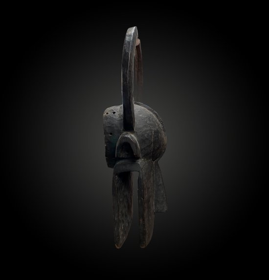 Große BUFFALO MASKE Nam Gbalang Culture Chamba, Nigeria Erste Hälfte des 20. Jahrhunderts