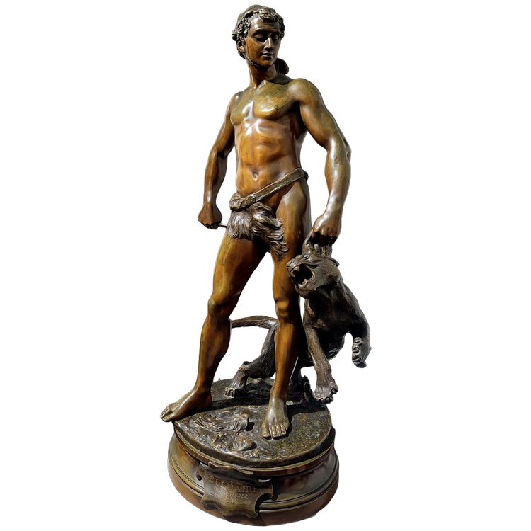 Grand bronze par Adrien Etienne GAUDEZ fin 19 eme 1845 Lyon 1902 Neuilly-sur-Seine