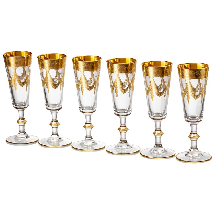 Flûtes à champagne cristal 