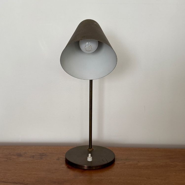 Table lamp by Jacques Biny 1950 gilded metal