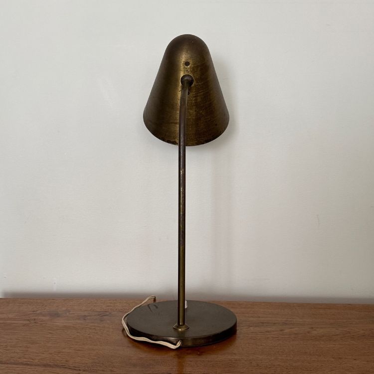 Table lamp by Jacques Biny 1950 gilded metal