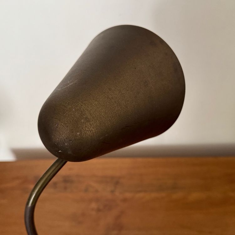 Table lamp by Jacques Biny 1950 gilded metal