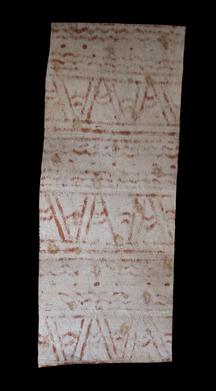 Tapa, Ozeanische Kunst, Stammeskunst, Primitive Kunst, Ozeanien, Papua-Neuguinea, Stoff, 87 cm