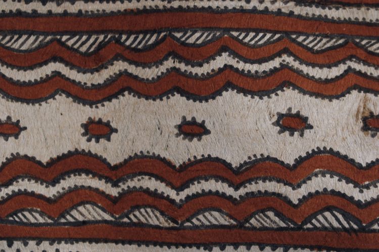 Tapa, Ozeanische Kunst, Stammeskunst, Primitive Kunst, Ozeanien, Papua-Neuguinea, Stoff, 87 cm