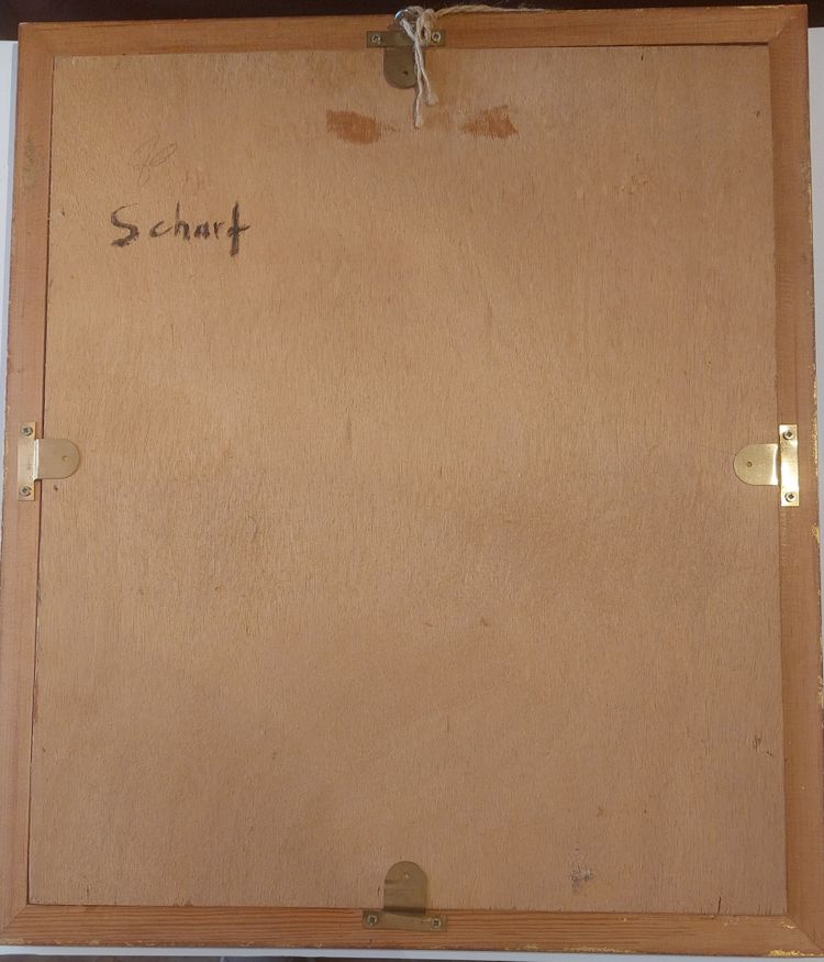 Viktor SCHARF - (1872 - 1943) - Portrait d'enfant - Huile sur toile -