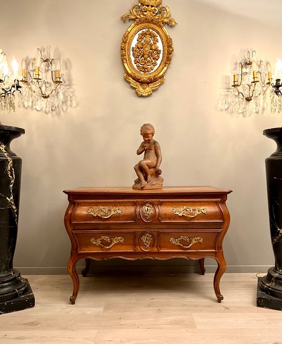 Cassettone in noce d'epoca Luigi XV Circa 1750