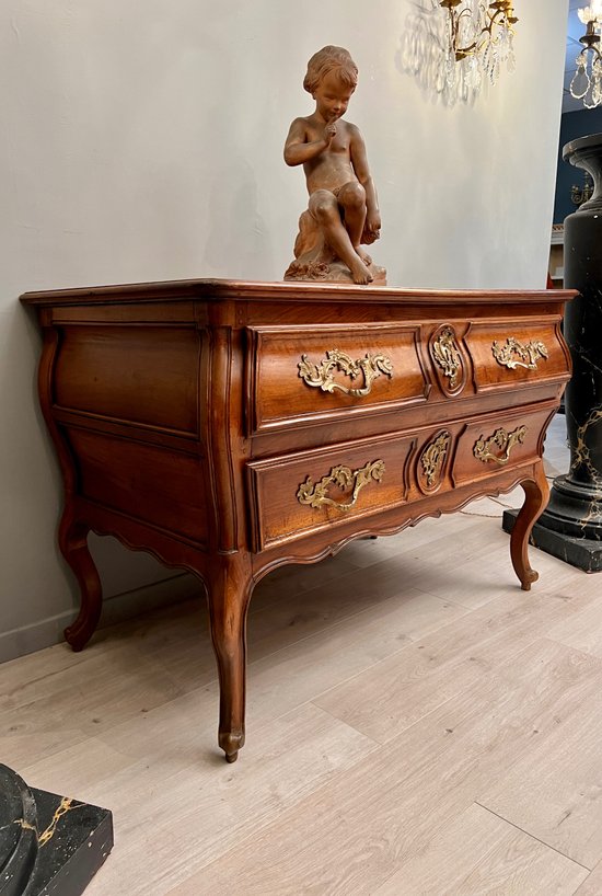 Cassettone in noce d'epoca Luigi XV Circa 1750