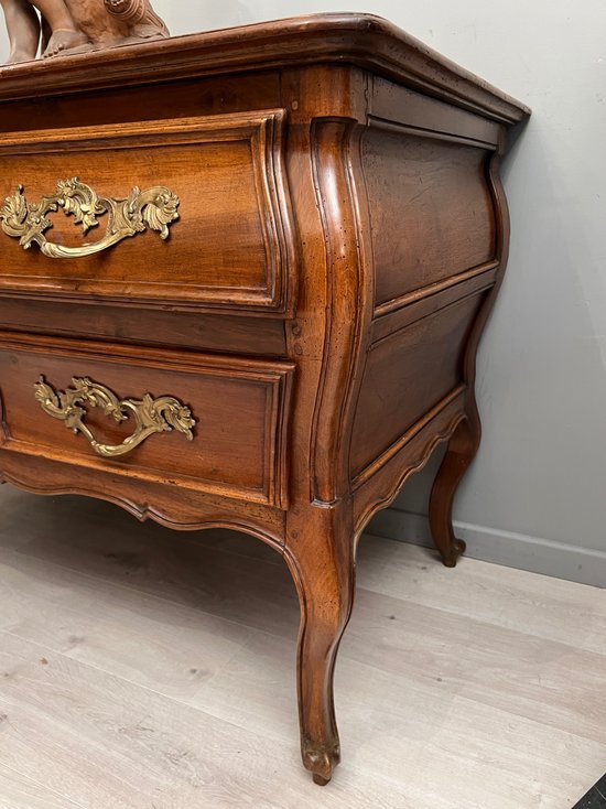 Cassettone in noce d'epoca Luigi XV Circa 1750