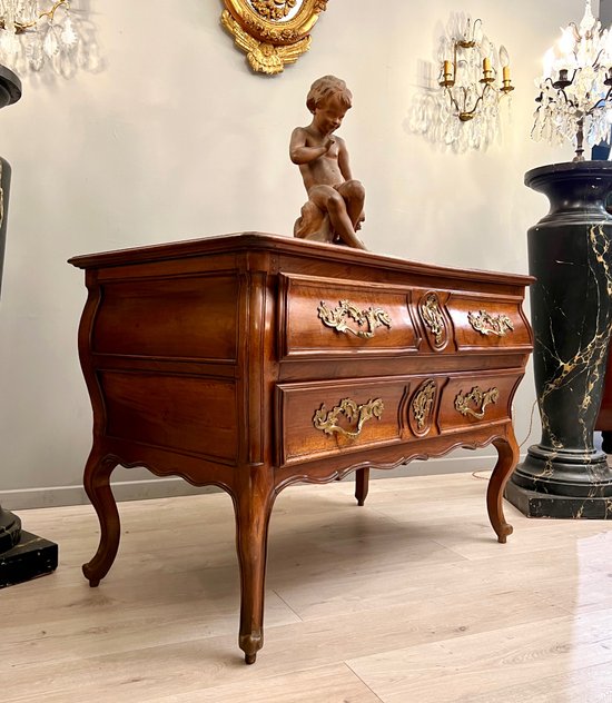 Cassettone in noce d'epoca Luigi XV Circa 1750