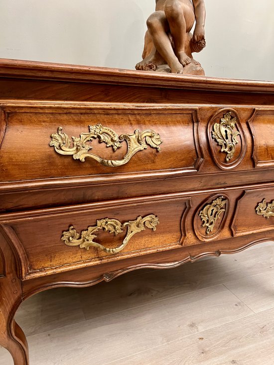 Cassettone in noce d'epoca Luigi XV Circa 1750