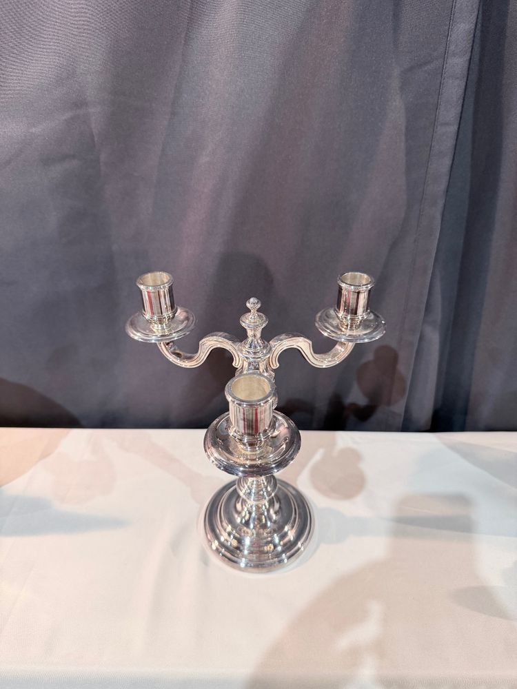 Christofle candelabra - Chenonceau model - Silver-plated metal