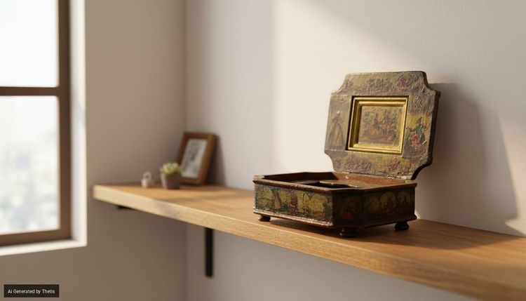 Wooden box lacquered in polychrome and poor art, Venice, 18th century