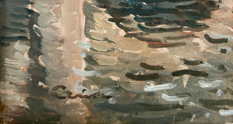 Edmond Ceria, Il Pont Neuf, Olio su tavola