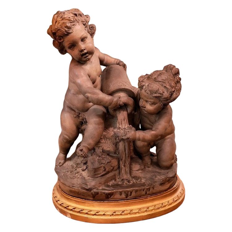 Importe sculpture en terre cuite signée et datée Boizot, 1773