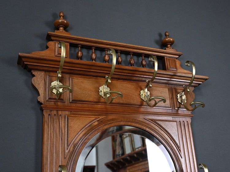 Appendiabiti in rovere - 1900