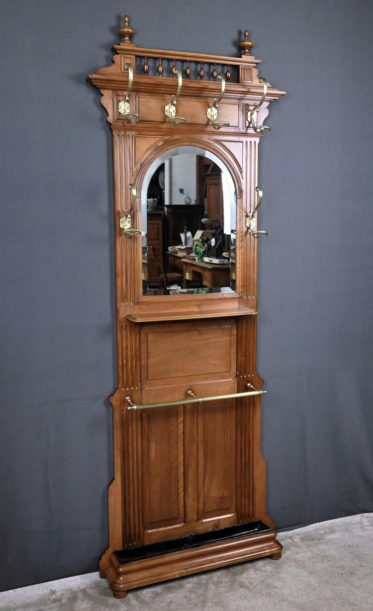 Appendiabiti in rovere - 1900