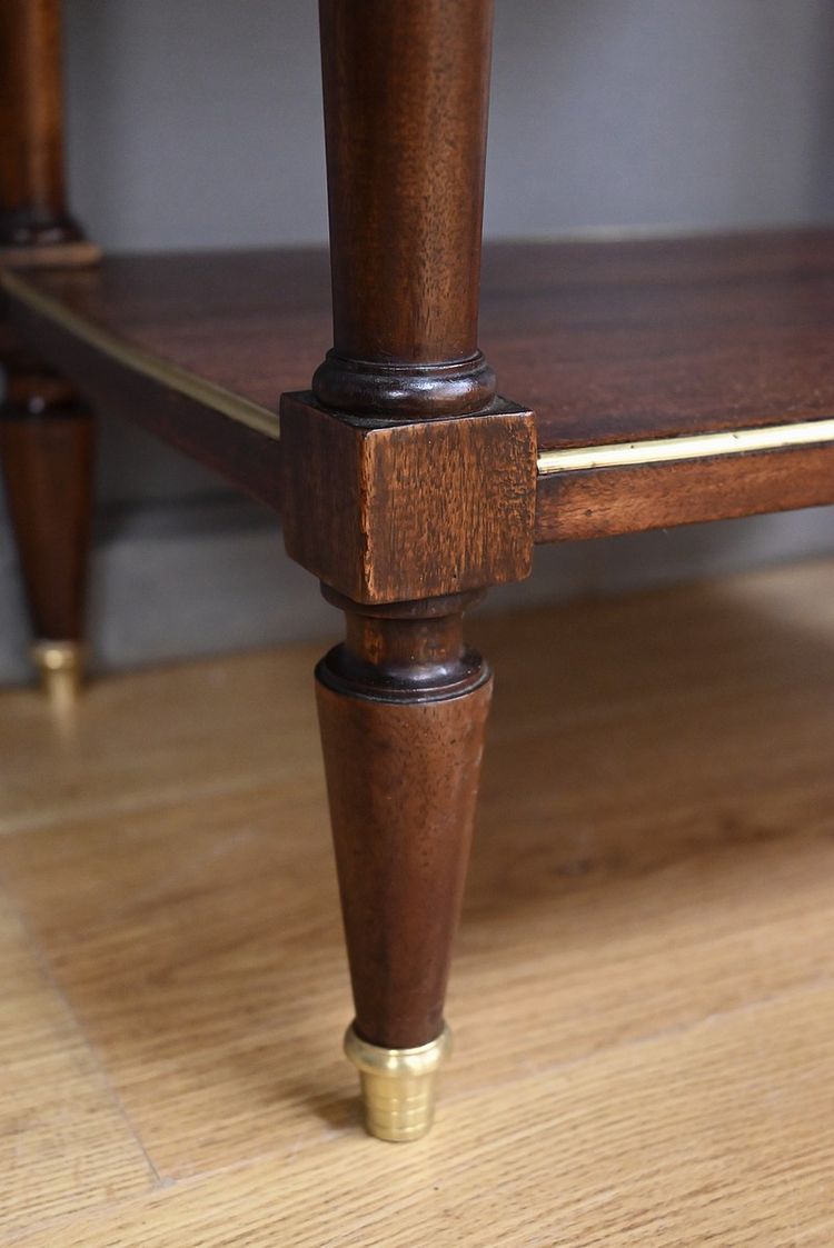 Tavolino da caffè in mogano in stile Luigi XVI con piano a rullo - Metà del XIX secolo