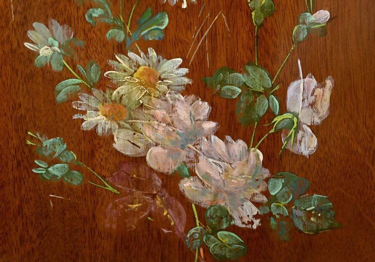 Raro specchio trittico in bronzo - 1900