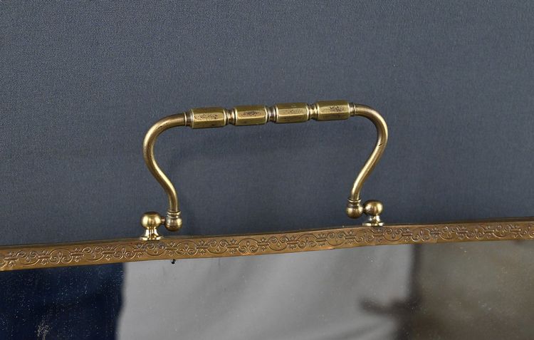 Raro specchio trittico in bronzo - 1900