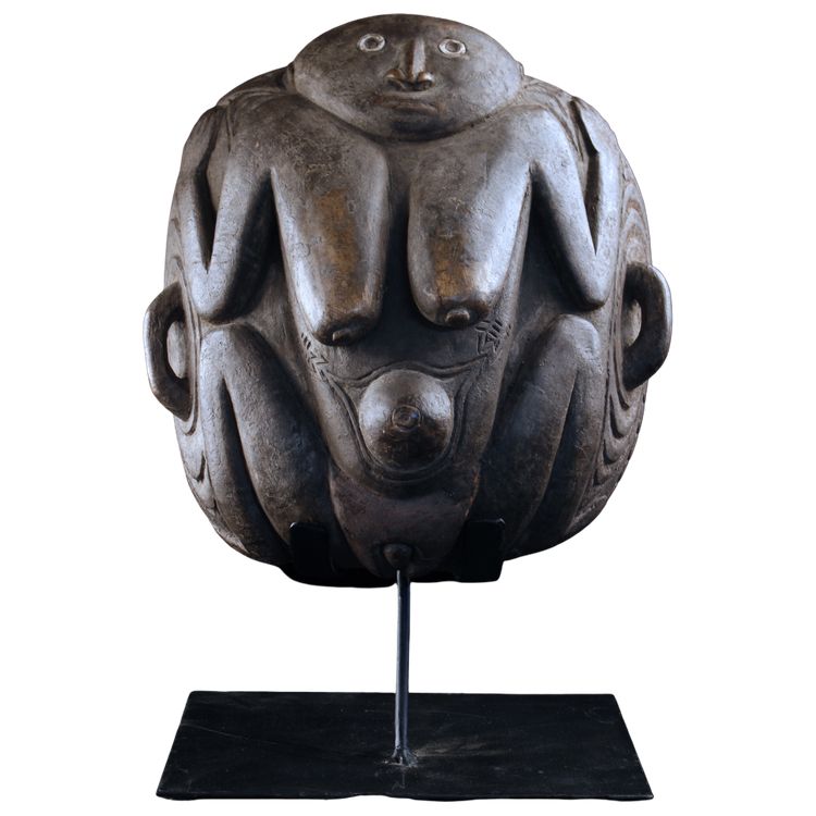 Tambour à Eau, Instrument Traditionnel, Art Océanien, Art Tribal, Papouasie Nouvelle Guinée