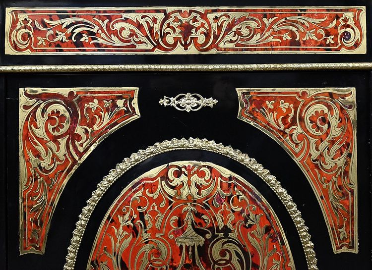 Boulle marquetry console table, Napoleon III period – Mid-19th century