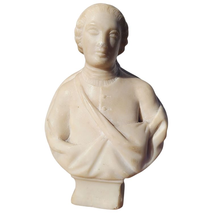 Buste de gentilhomme en marbre, XVII/XVIIIème siècle