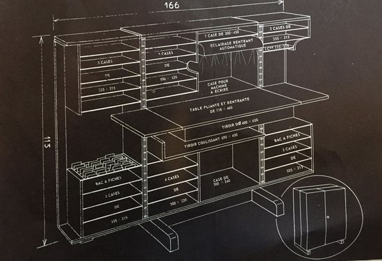 Desk trunk "magic box" GENESTAR circa 1960