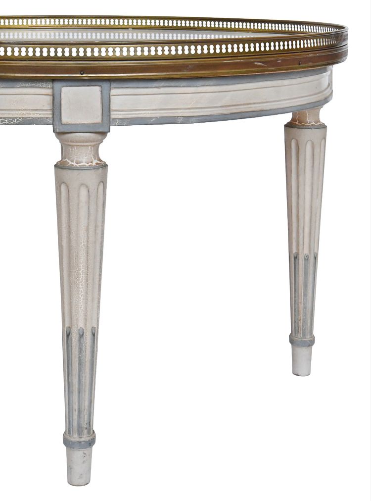 Table basse bouillotte de style Louis XVI 