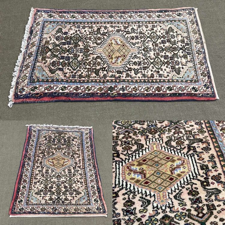 Handgeknüpfter iranischer Wollteppich – 1,25 m x 75 cm