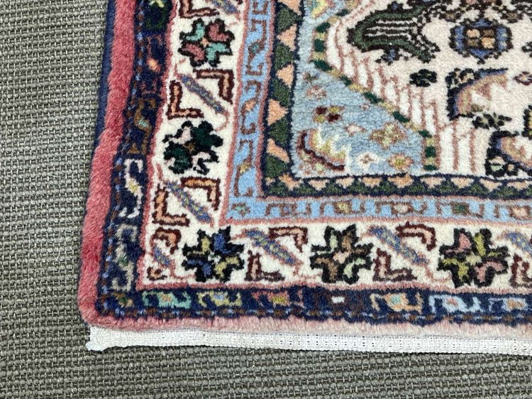 Handgeknüpfter iranischer Wollteppich – 1,25 m x 75 cm