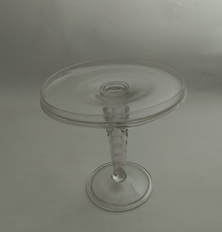 Blown Glass Pedestal Table - 18th Century
