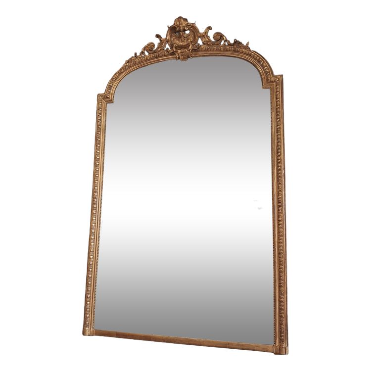 Louis Philippe mirror with pediment, 204 x 125