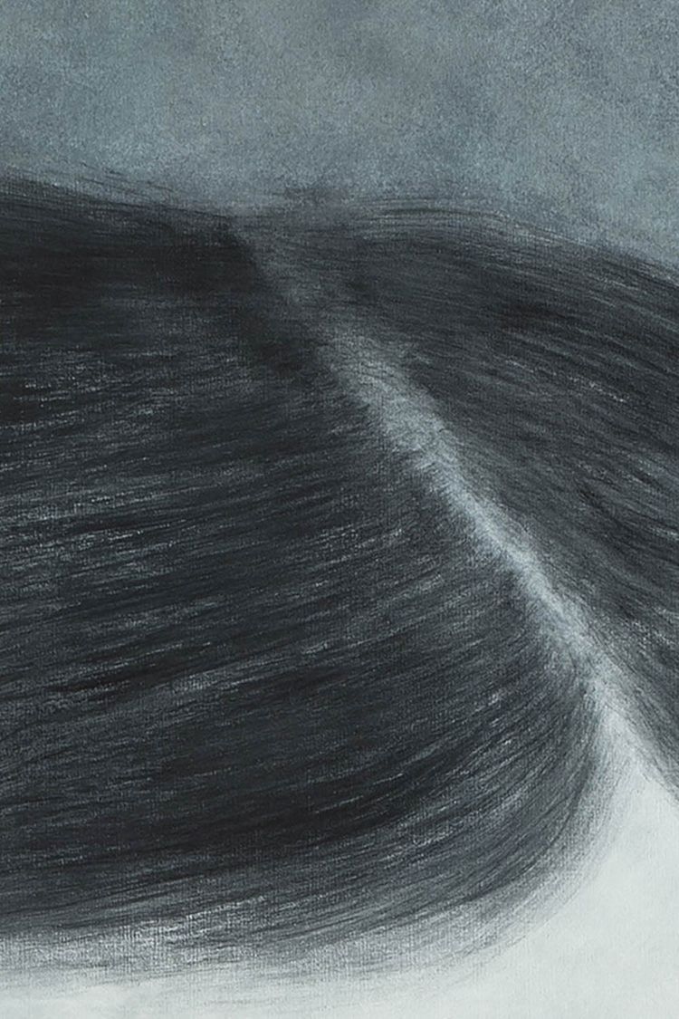 Evelyne Baget Détail peint d’un portrait de jeune femme. Contemporain