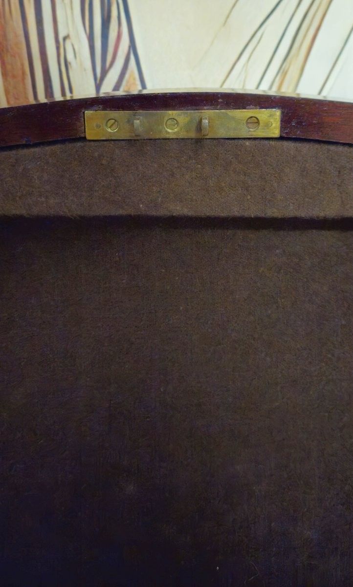 Antique mahogany box/casket with brass inlay – 19th century