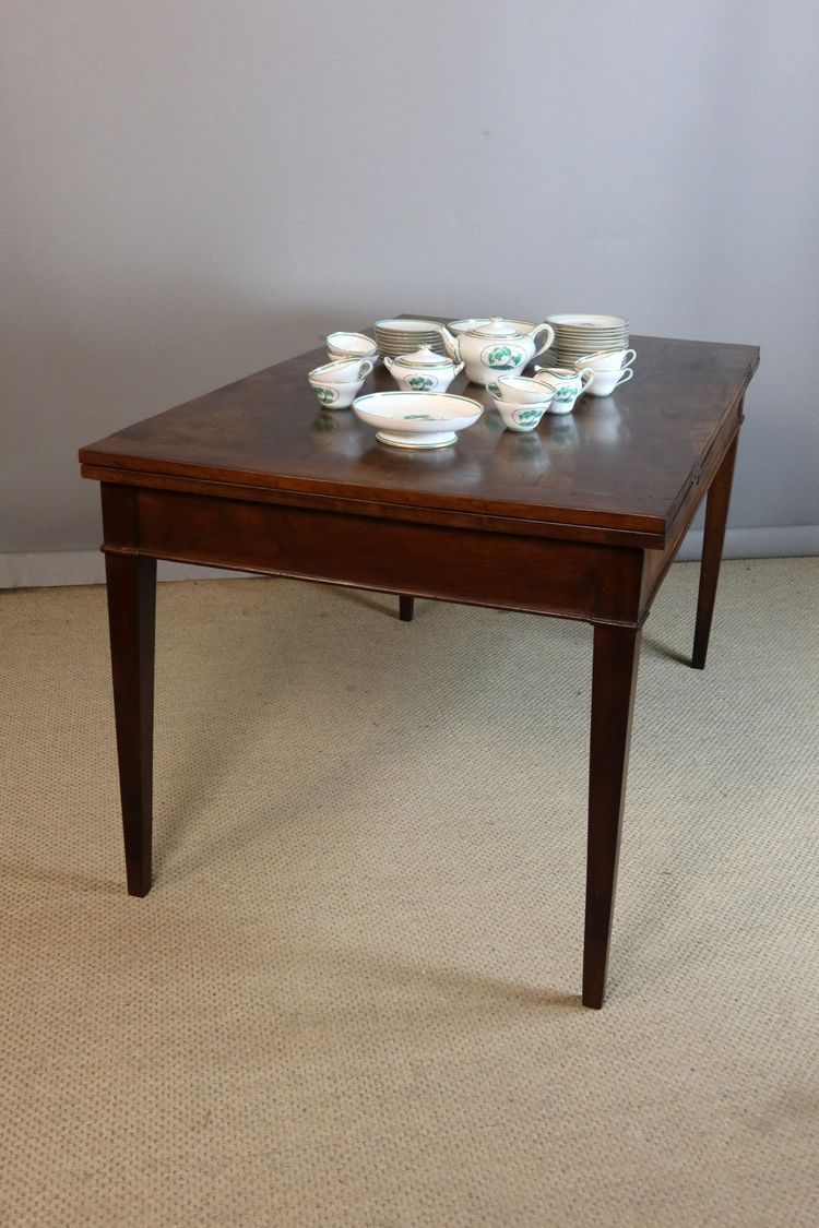Table portefeuille en noyer XIXème siècle