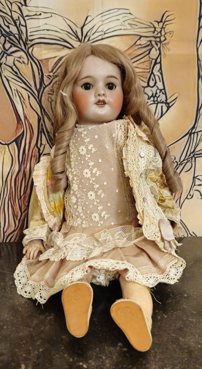 Large antique doll UNIS FRANCE 60 – porcelain h | Antikeo