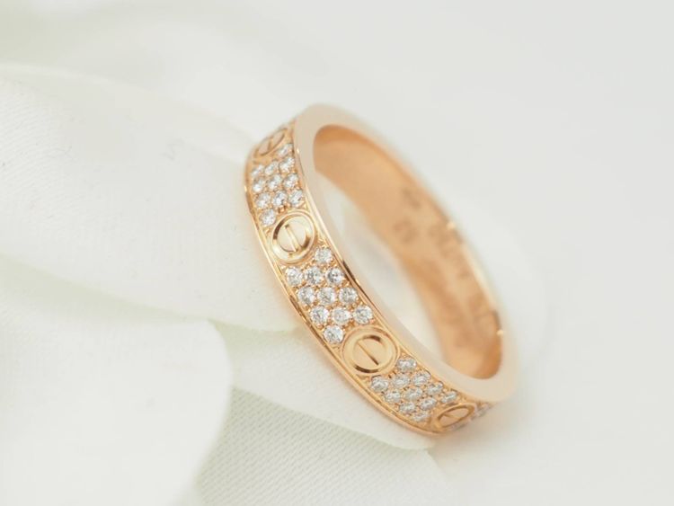 Cartier Love Ring in Rose Gold with 0.31ct Diamonds