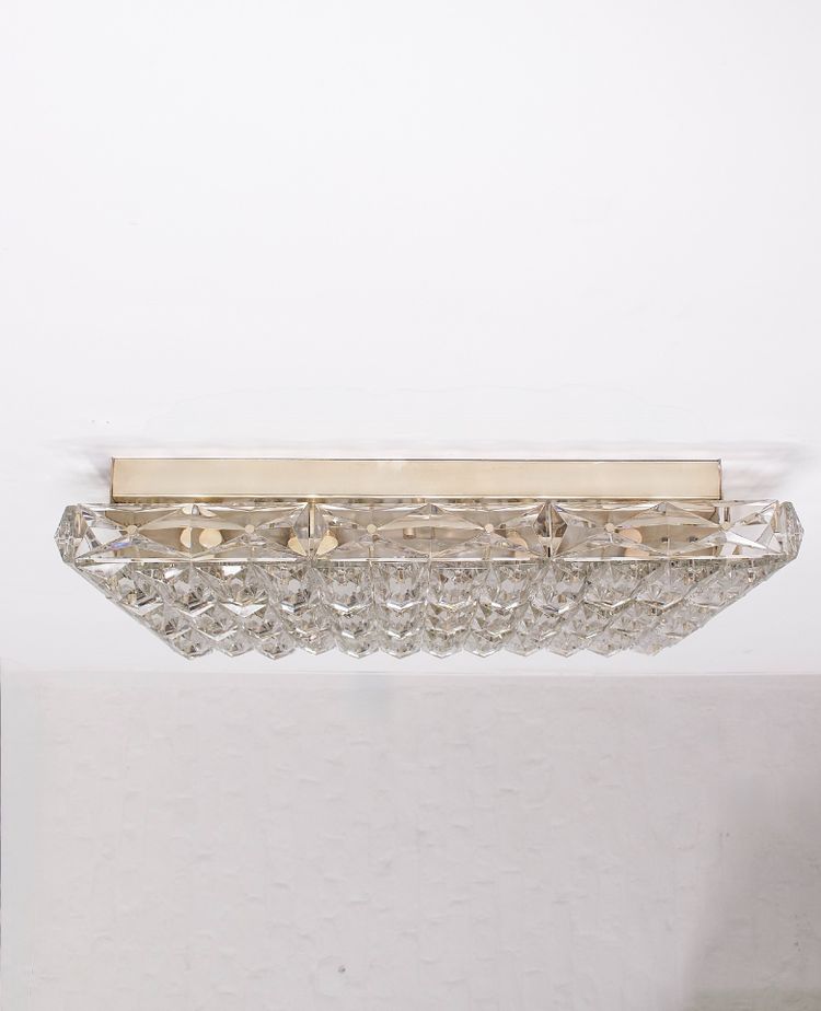 XL Faceted Crystal Ceiling Light – Kinkeldey