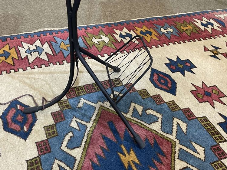 1960s 3-light floor lamp with its original lampshades