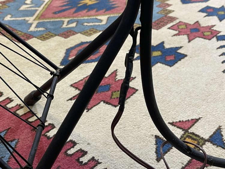 1960s 3-light floor lamp with its original lampshades