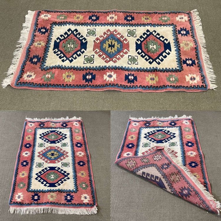 Tapis d'orient en laine fait main - 1m40x85cm
