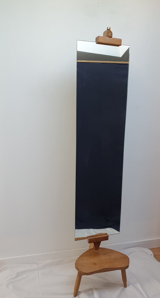GUILLERME and CHAMBRON psyche mirror circa 1960