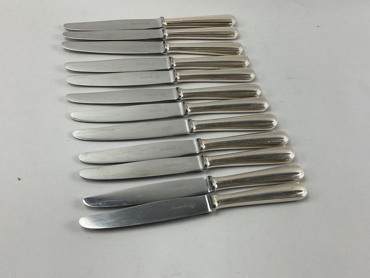 Douze couteaux à fromage Christofle modèle America 