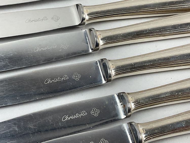 Douze couteaux à fromage Christofle modèle America 